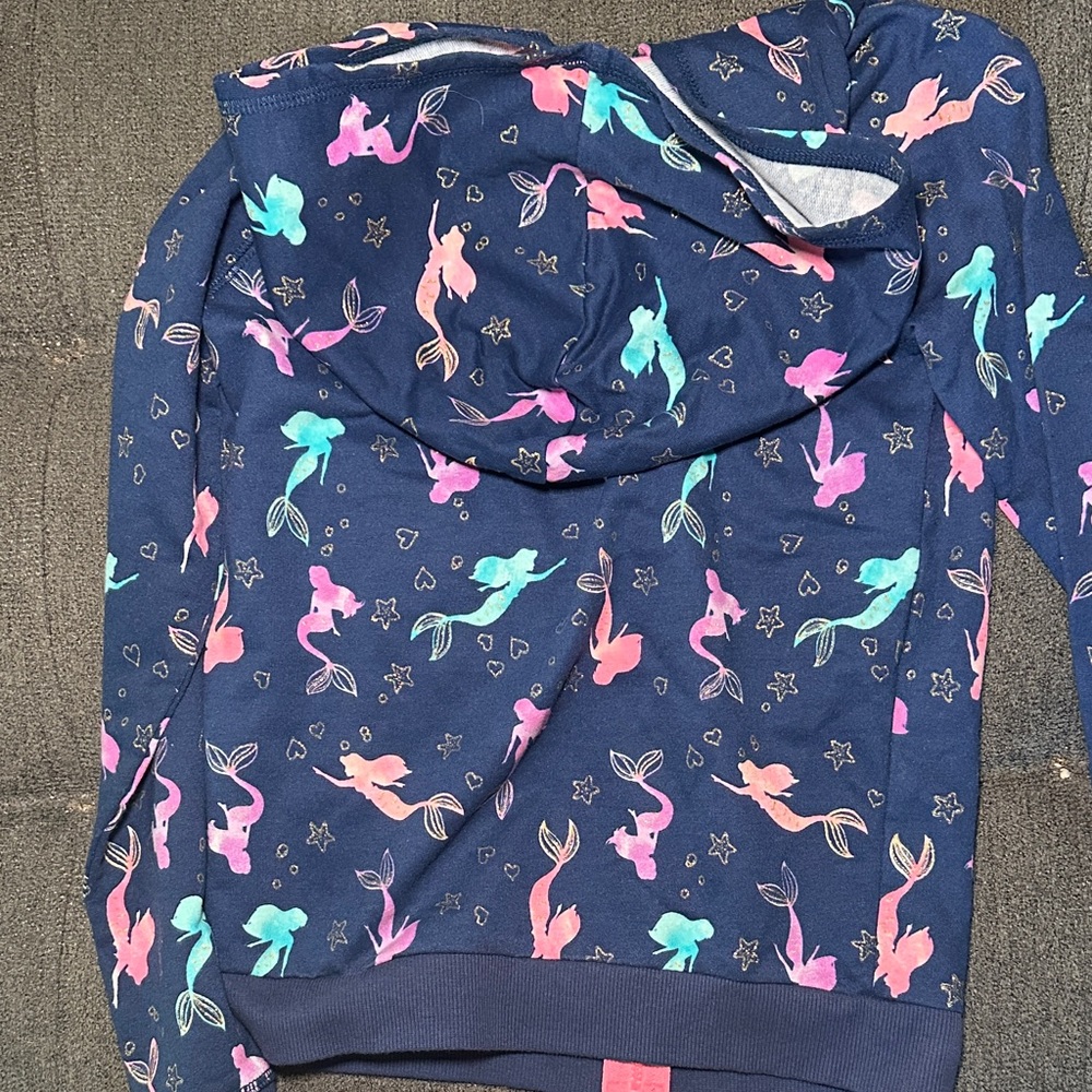 Jumping Beans blue Hoodie with Mermaid Design - Picture 4 of 5